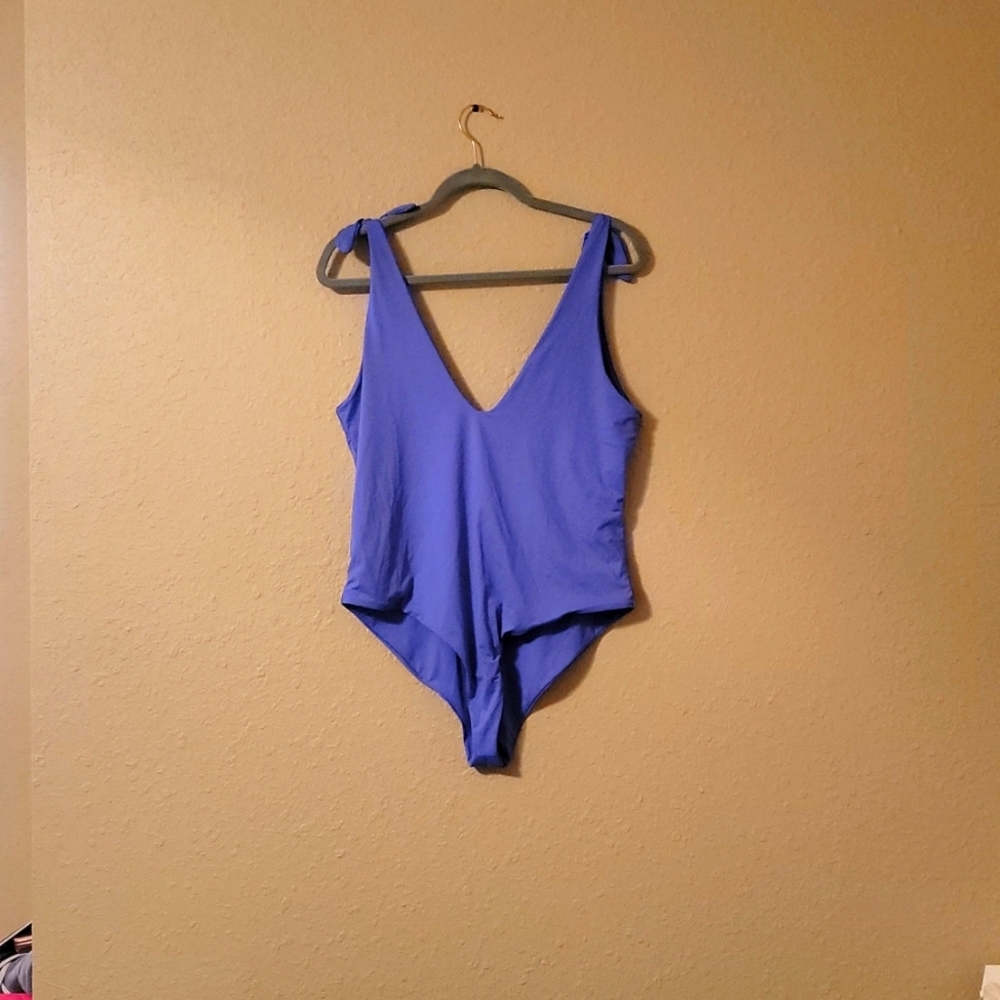 Lilac one piece bathing suit
